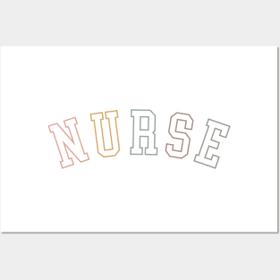 Retro College Nurse Posters and Art